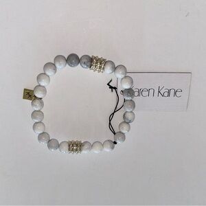 Karen Kane - Elastic Beaded Bracelet with Gold Toned Rhinestone detail (NWT)